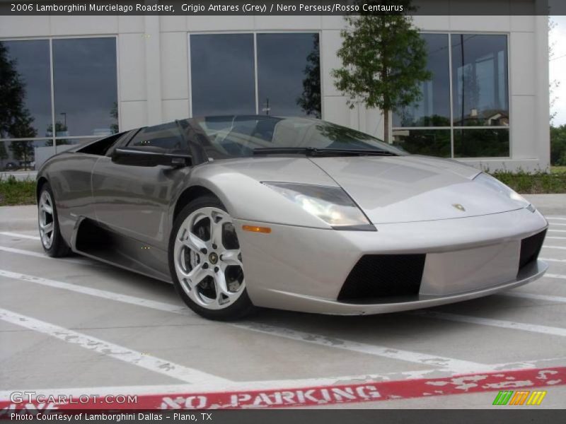 Grigio Antares (Grey) / Nero Perseus/Rosso Centaurus 2006 Lamborghini Murcielago Roadster