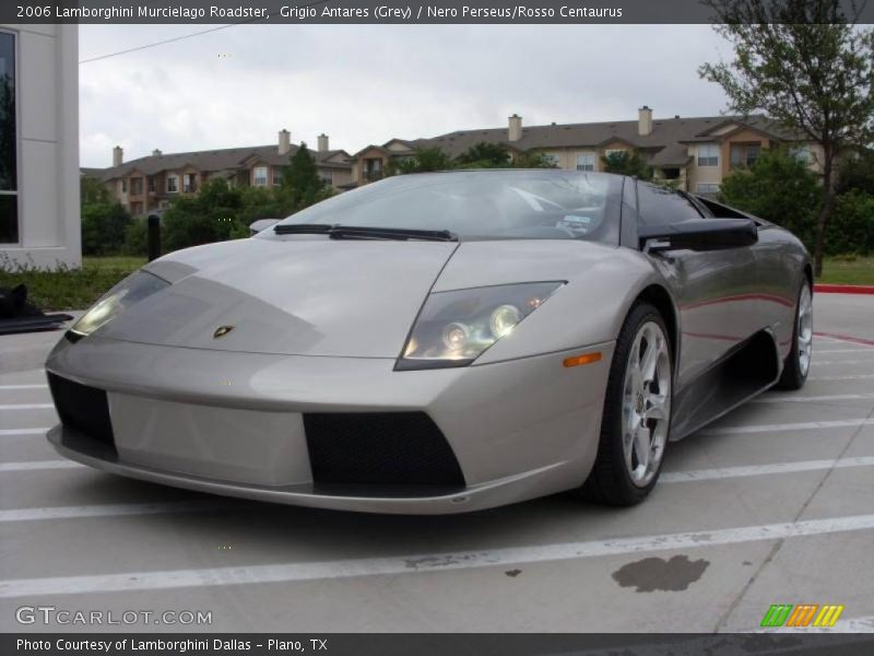 Grigio Antares (Grey) / Nero Perseus/Rosso Centaurus 2006 Lamborghini Murcielago Roadster