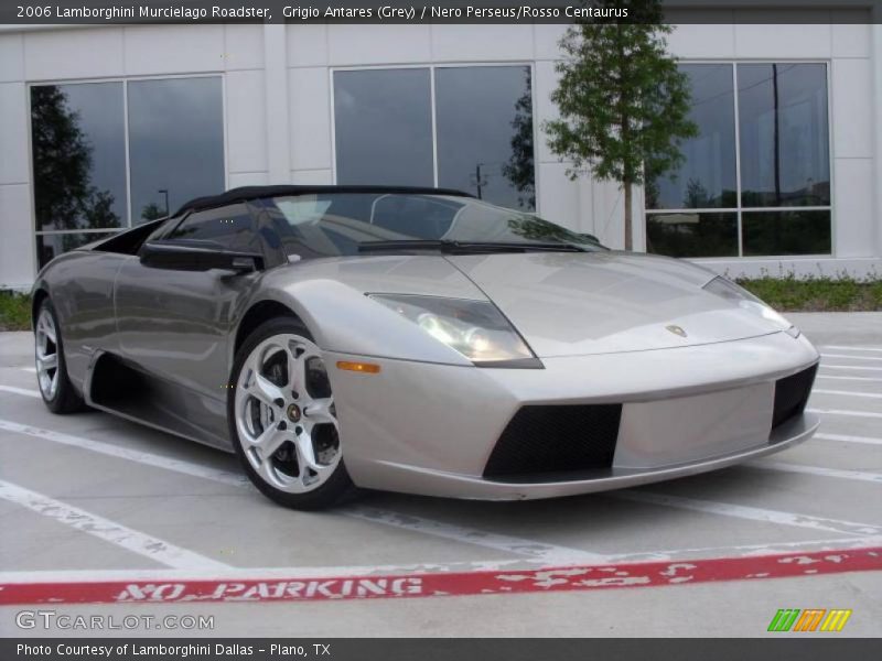 Grigio Antares (Grey) / Nero Perseus/Rosso Centaurus 2006 Lamborghini Murcielago Roadster
