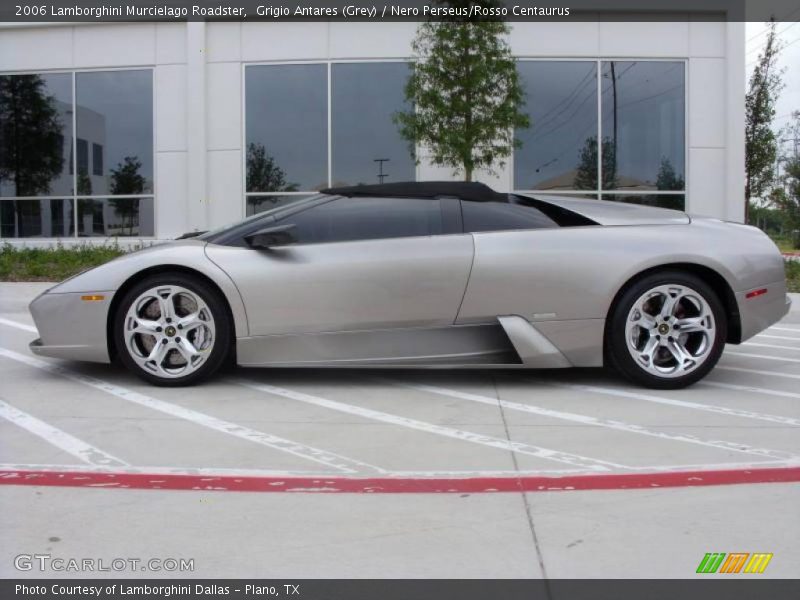 Grigio Antares (Grey) / Nero Perseus/Rosso Centaurus 2006 Lamborghini Murcielago Roadster