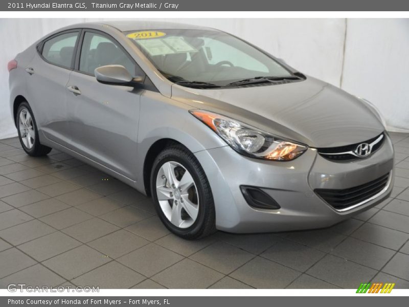 Titanium Gray Metallic / Gray 2011 Hyundai Elantra GLS