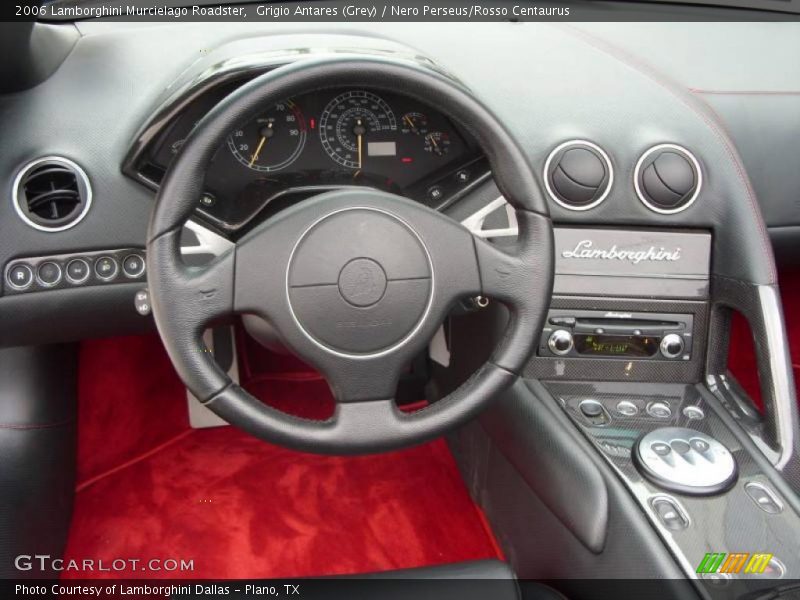 Grigio Antares (Grey) / Nero Perseus/Rosso Centaurus 2006 Lamborghini Murcielago Roadster