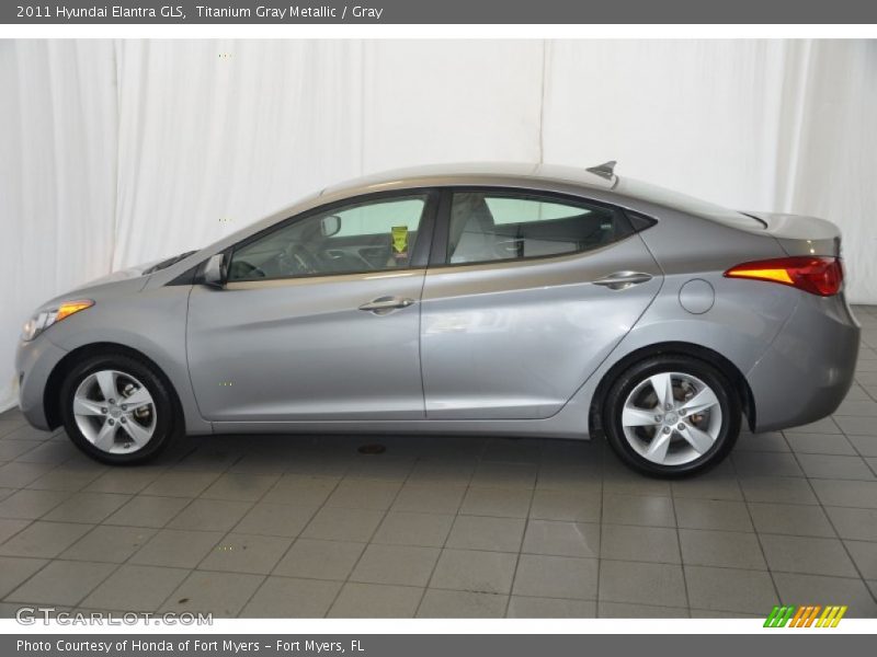 Titanium Gray Metallic / Gray 2011 Hyundai Elantra GLS