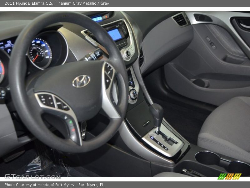 Titanium Gray Metallic / Gray 2011 Hyundai Elantra GLS
