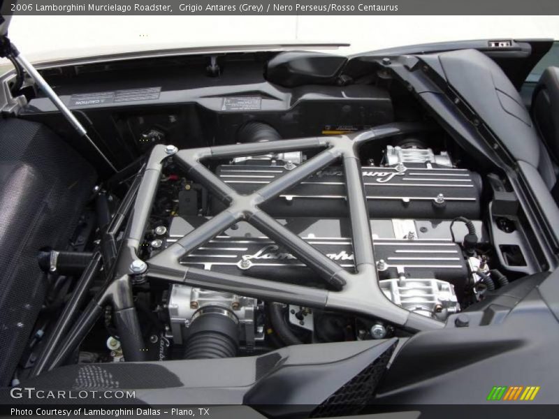 Grigio Antares (Grey) / Nero Perseus/Rosso Centaurus 2006 Lamborghini Murcielago Roadster