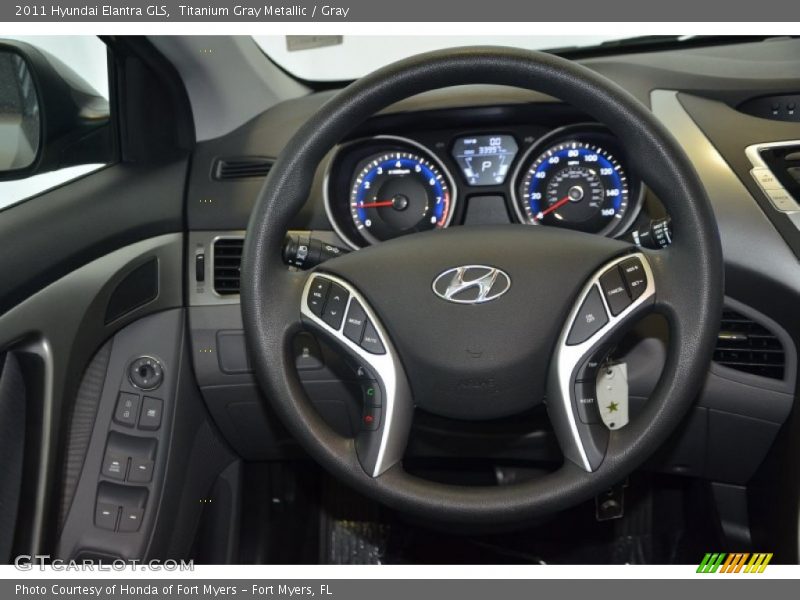 Titanium Gray Metallic / Gray 2011 Hyundai Elantra GLS