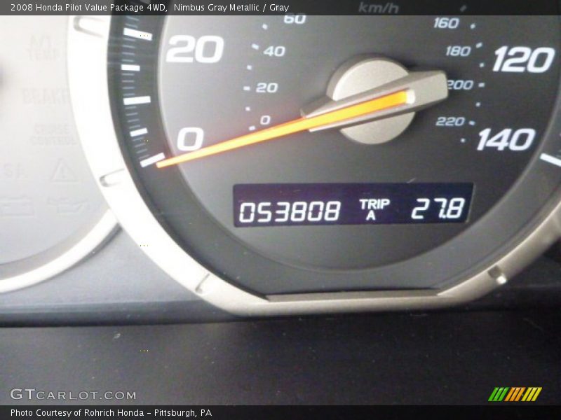 Nimbus Gray Metallic / Gray 2008 Honda Pilot Value Package 4WD
