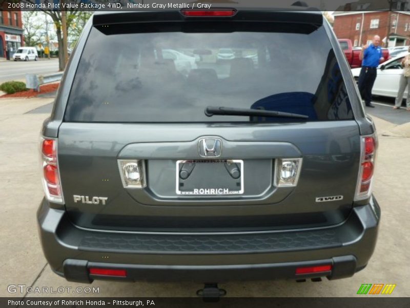 Nimbus Gray Metallic / Gray 2008 Honda Pilot Value Package 4WD