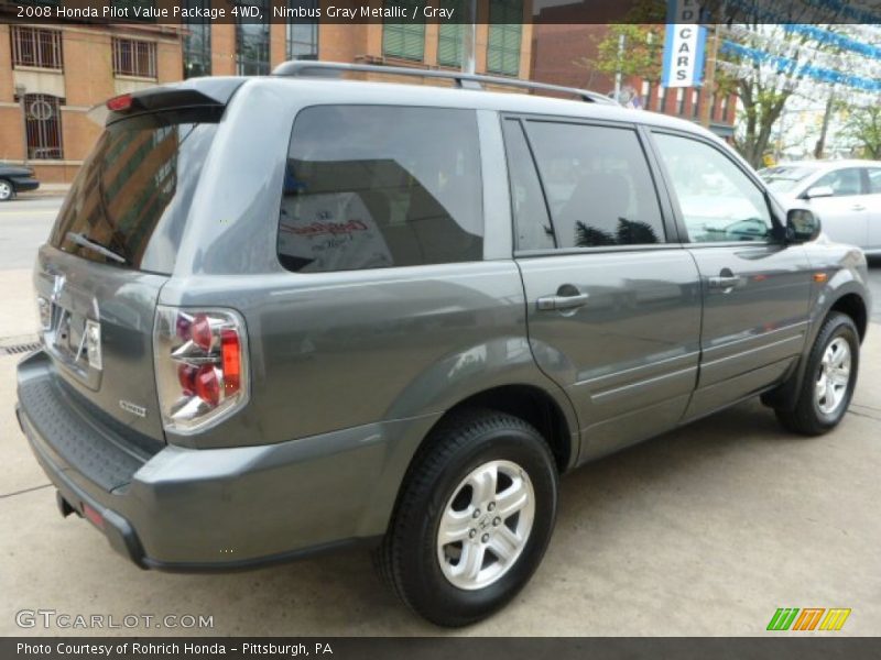 Nimbus Gray Metallic / Gray 2008 Honda Pilot Value Package 4WD
