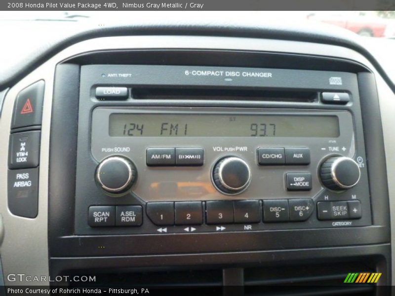 Nimbus Gray Metallic / Gray 2008 Honda Pilot Value Package 4WD