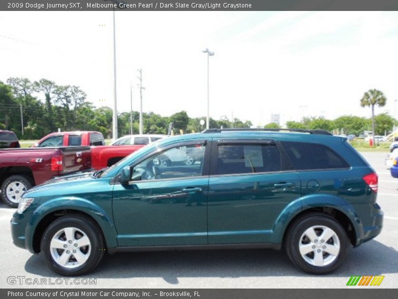 Melbourne Green Pearl / Dark Slate Gray/Light Graystone 2009 Dodge Journey SXT