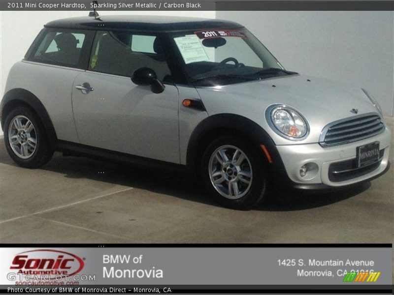 Sparkling Silver Metallic / Carbon Black 2011 Mini Cooper Hardtop