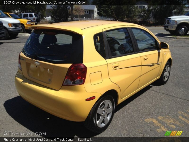 Summer Yellow / Gray 2005 Chevrolet Aveo LS Hatchback