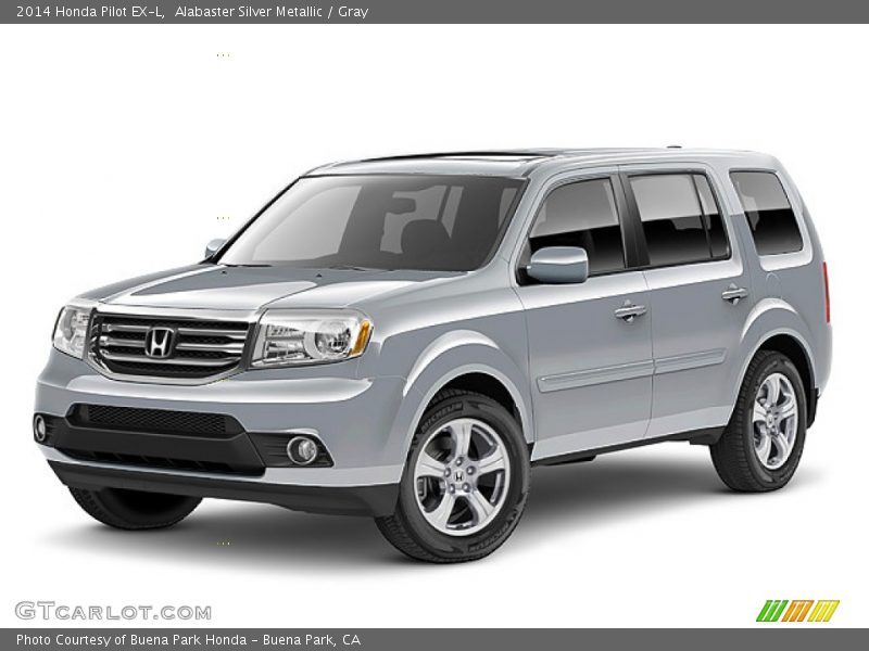 Alabaster Silver Metallic / Gray 2014 Honda Pilot EX-L