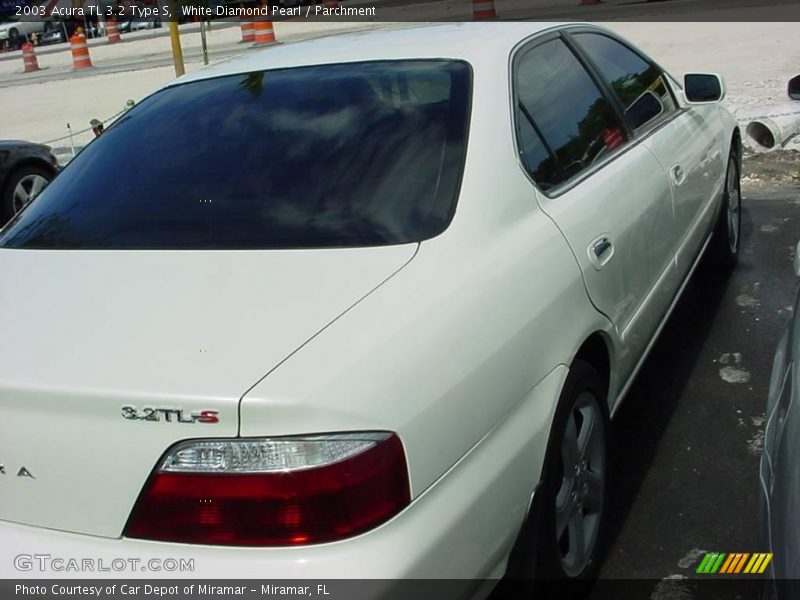 White Diamond Pearl / Parchment 2003 Acura TL 3.2 Type S