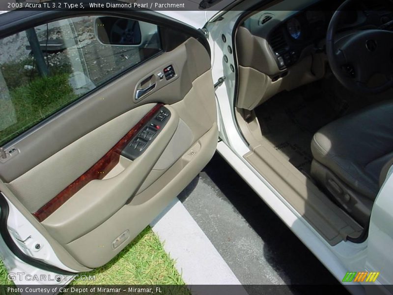 White Diamond Pearl / Parchment 2003 Acura TL 3.2 Type S