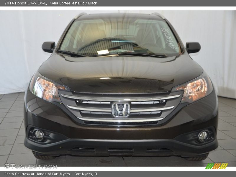 Kona Coffee Metallic / Black 2014 Honda CR-V EX-L