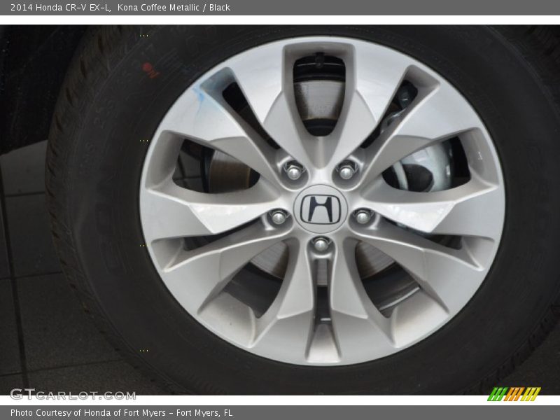 Kona Coffee Metallic / Black 2014 Honda CR-V EX-L