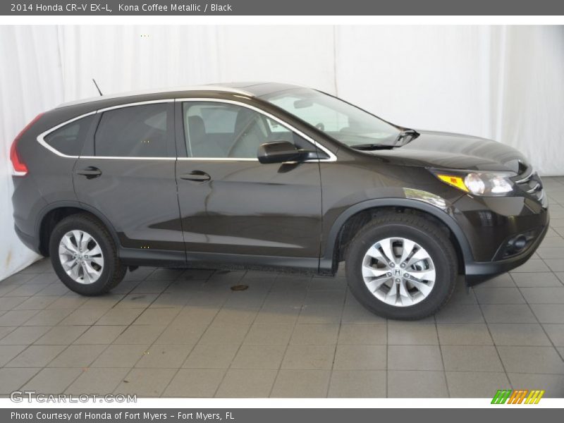 Kona Coffee Metallic / Black 2014 Honda CR-V EX-L
