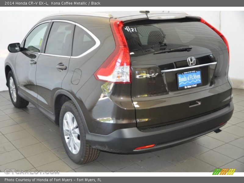Kona Coffee Metallic / Black 2014 Honda CR-V EX-L