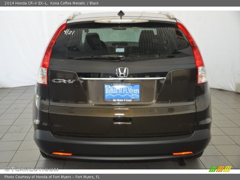 Kona Coffee Metallic / Black 2014 Honda CR-V EX-L