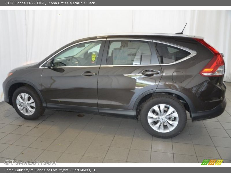 Kona Coffee Metallic / Black 2014 Honda CR-V EX-L