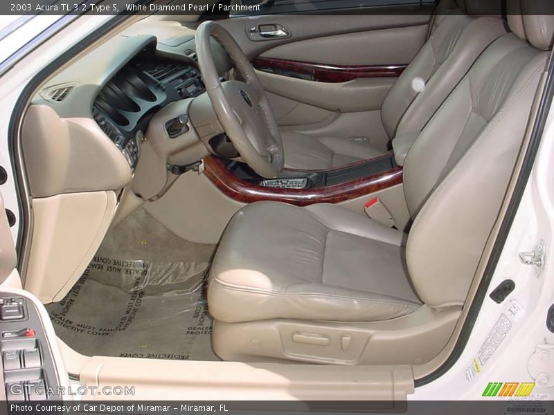 White Diamond Pearl / Parchment 2003 Acura TL 3.2 Type S