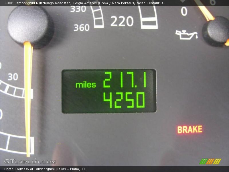 Grigio Antares (Grey) / Nero Perseus/Rosso Centaurus 2006 Lamborghini Murcielago Roadster