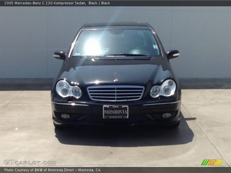 Black / Black 2005 Mercedes-Benz C 230 Kompressor Sedan