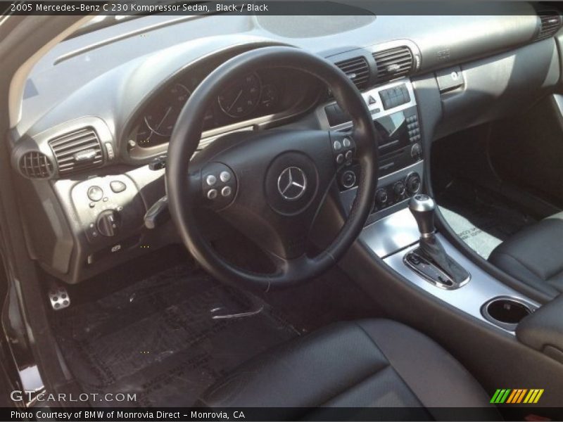 Black / Black 2005 Mercedes-Benz C 230 Kompressor Sedan
