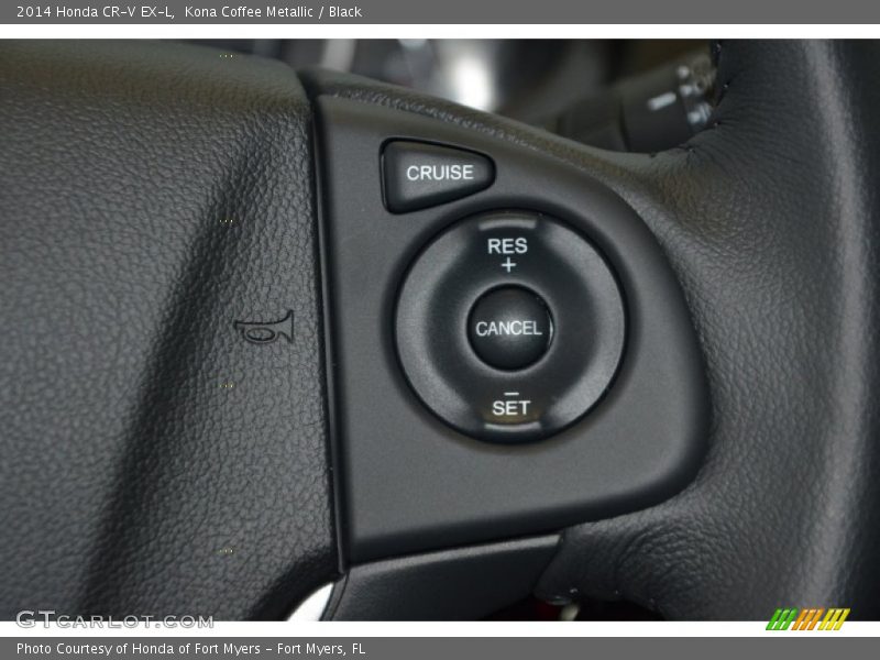 Kona Coffee Metallic / Black 2014 Honda CR-V EX-L