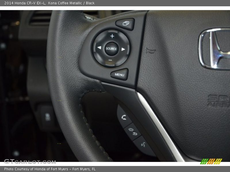 Kona Coffee Metallic / Black 2014 Honda CR-V EX-L
