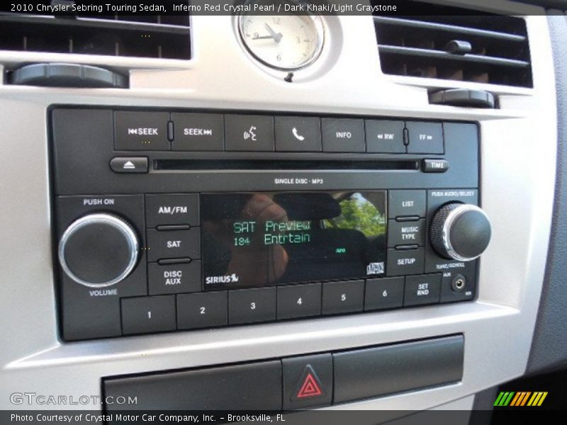 Controls of 2010 Sebring Touring Sedan