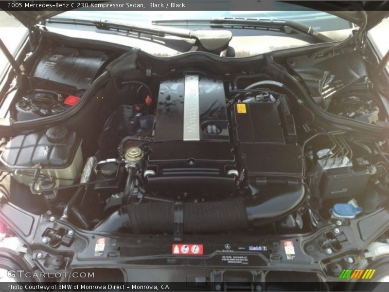 Black / Black 2005 Mercedes-Benz C 230 Kompressor Sedan