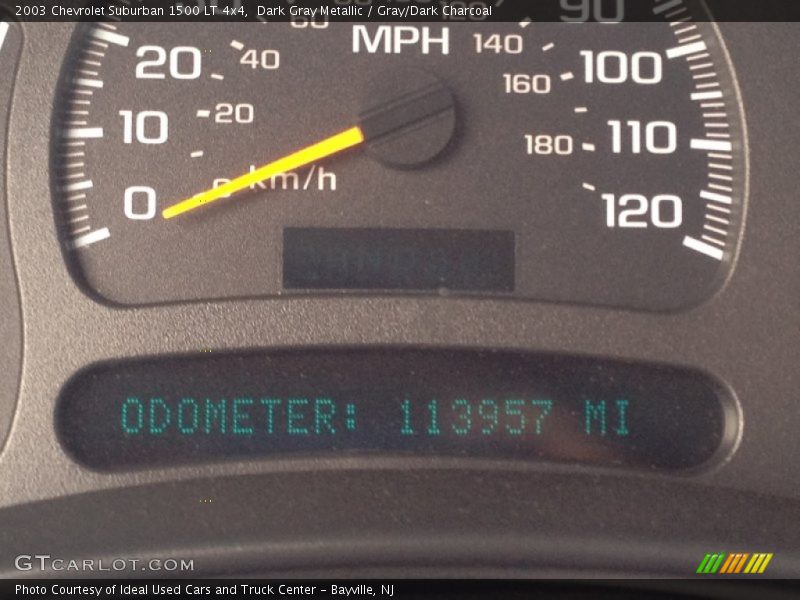 Dark Gray Metallic / Gray/Dark Charcoal 2003 Chevrolet Suburban 1500 LT 4x4