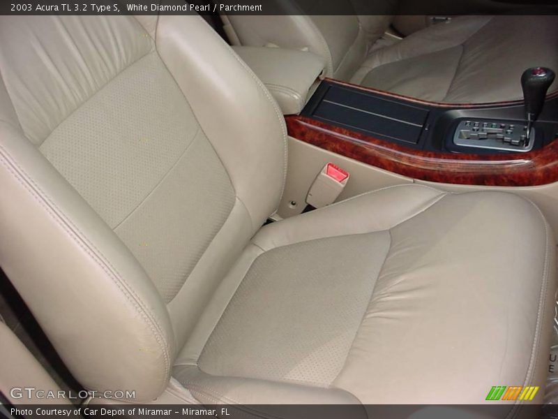 White Diamond Pearl / Parchment 2003 Acura TL 3.2 Type S