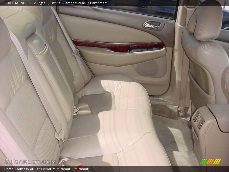 White Diamond Pearl / Parchment 2003 Acura TL 3.2 Type S