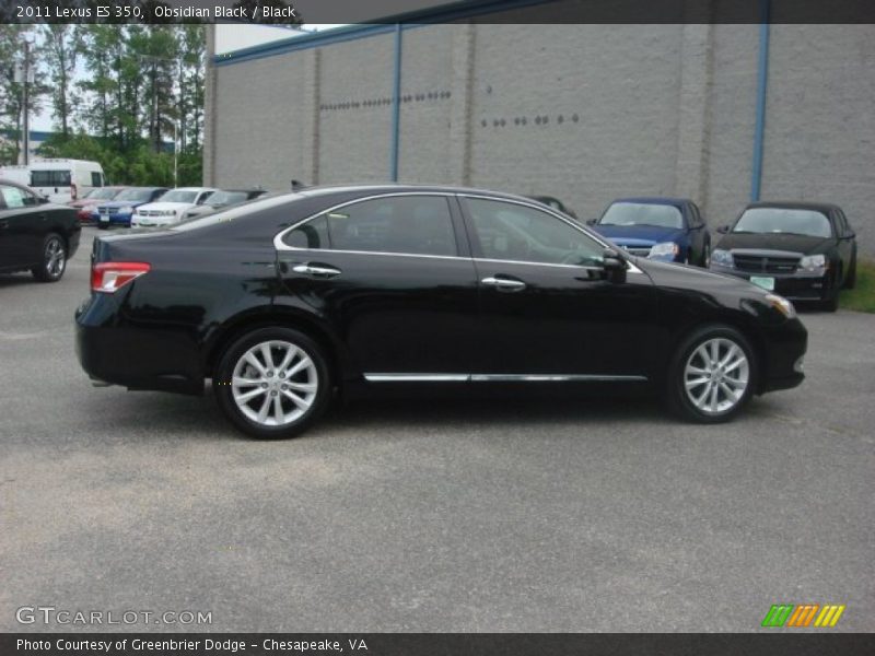 Obsidian Black / Black 2011 Lexus ES 350