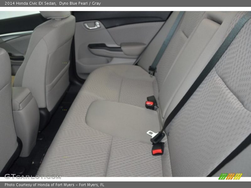 Dyno Blue Pearl / Gray 2014 Honda Civic EX Sedan