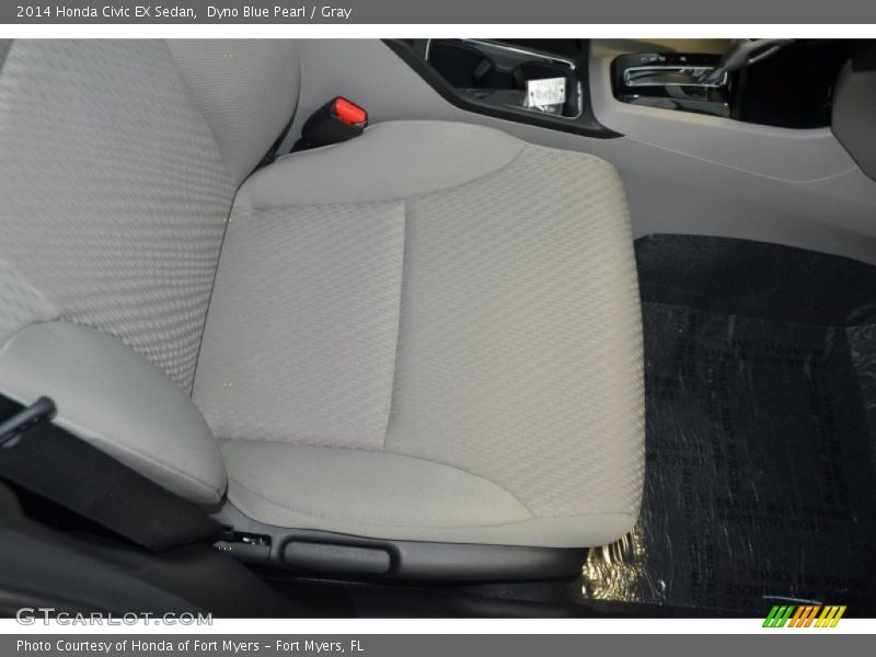 Dyno Blue Pearl / Gray 2014 Honda Civic EX Sedan