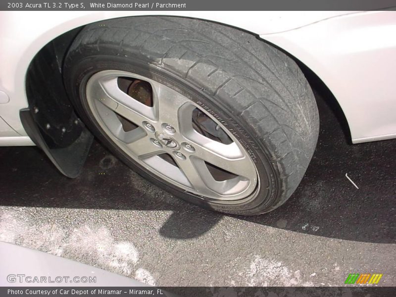 White Diamond Pearl / Parchment 2003 Acura TL 3.2 Type S