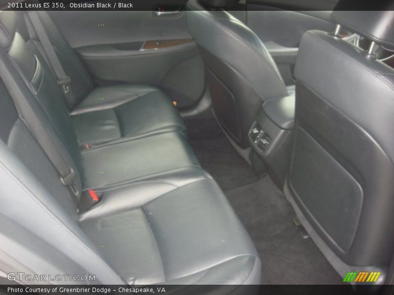 Obsidian Black / Black 2011 Lexus ES 350