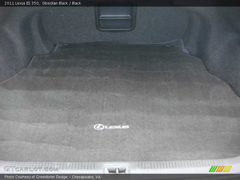 Obsidian Black / Black 2011 Lexus ES 350