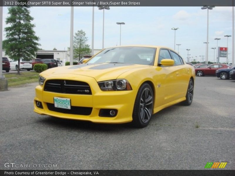 Stinger Yellow / Black/Super Bee Stripes 2012 Dodge Charger SRT8 Super Bee