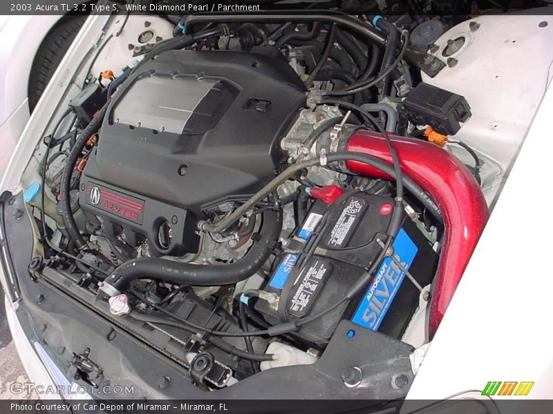 White Diamond Pearl / Parchment 2003 Acura TL 3.2 Type S