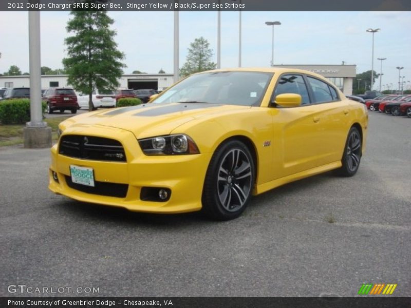 Stinger Yellow / Black/Super Bee Stripes 2012 Dodge Charger SRT8 Super Bee