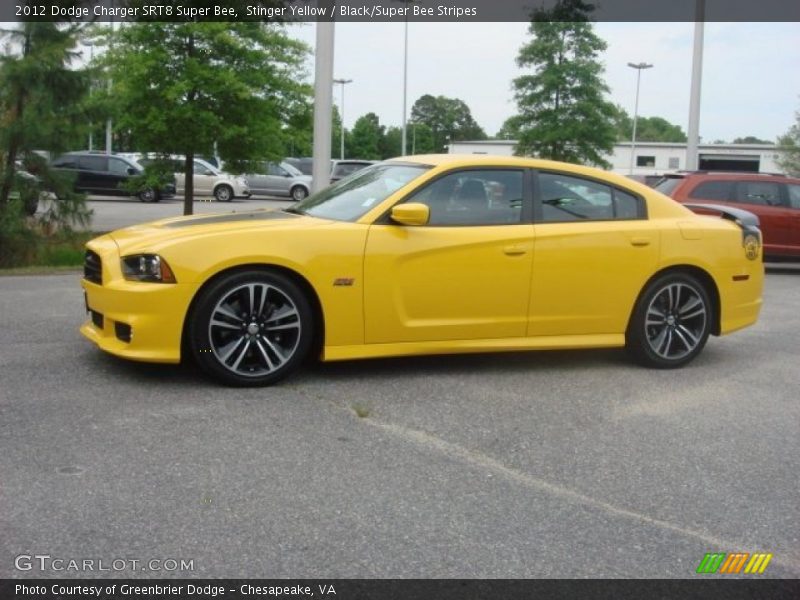 Stinger Yellow / Black/Super Bee Stripes 2012 Dodge Charger SRT8 Super Bee