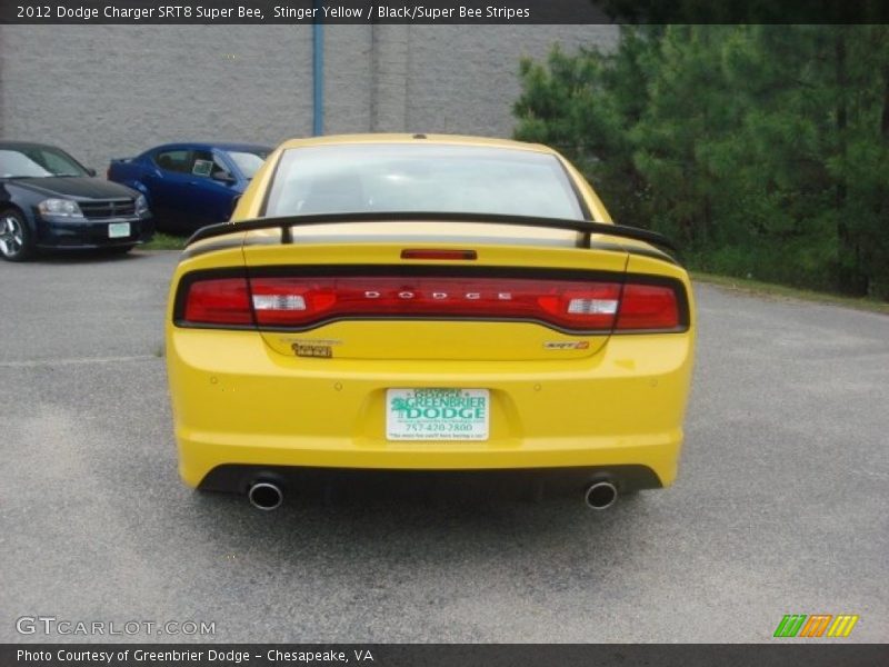 Stinger Yellow / Black/Super Bee Stripes 2012 Dodge Charger SRT8 Super Bee