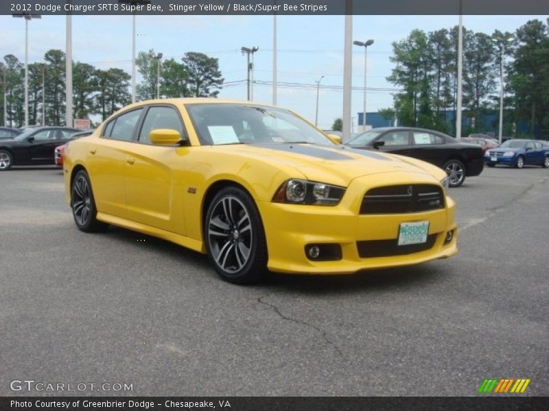 Stinger Yellow / Black/Super Bee Stripes 2012 Dodge Charger SRT8 Super Bee