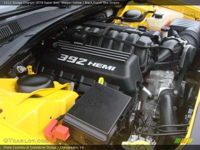 Stinger Yellow / Black/Super Bee Stripes 2012 Dodge Charger SRT8 Super Bee